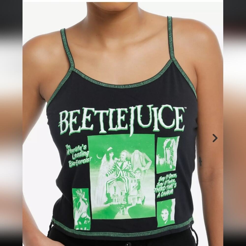 NWT Beetlejuice Collage Contrast Stich Cami TRADE FOR XS